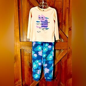 Tea Collection impressionist roses joggers and long sleeve tee 2 piece